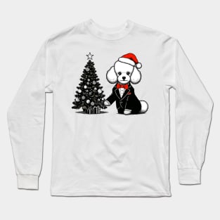 Poodle Dog Christmas Long Sleeve T-Shirt